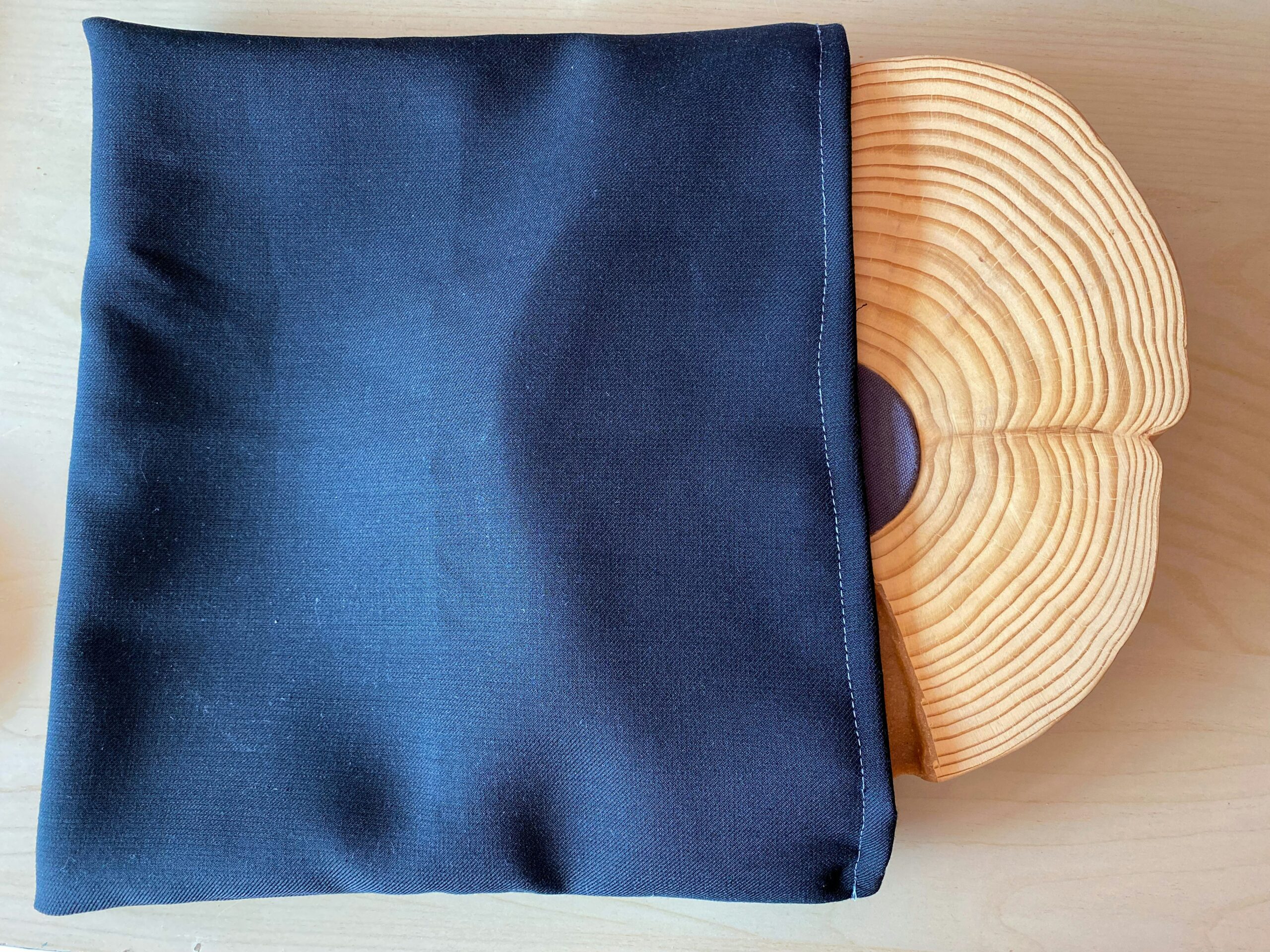 a pair of blue and white hats