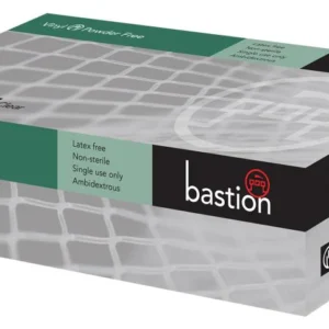 Bastion Disposable Vinyl Gloves 100pcs Powder Free